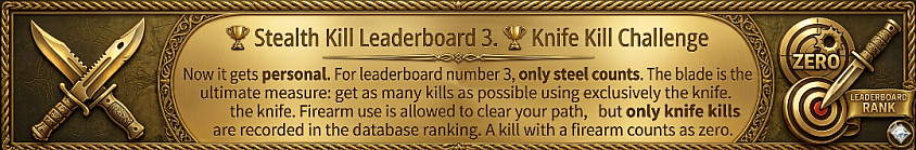 STEALTH KILL CHALLENGE WORLD RECODS DATABASE